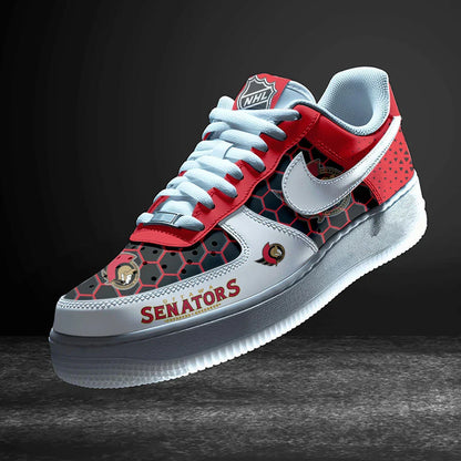 LIMITED EDITION - NEW CUSTOMIZED NHL29 OSN OTTAWA SENATORS AF1 SHOES