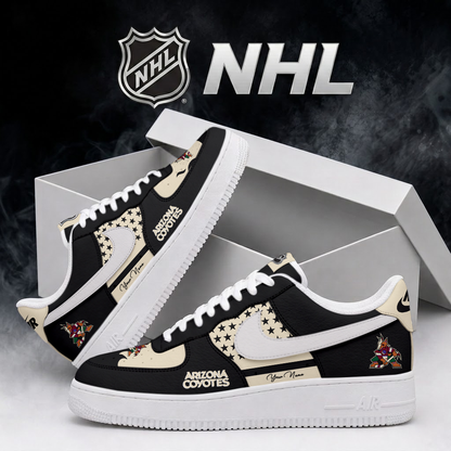 LIMITED EDITION - NEW CUSTOMIZED NHL30 AZC ARIZONA COYOTES AF1 SHOES