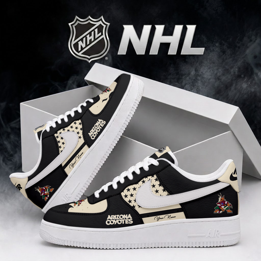 LIMITED EDITION - NEW CUSTOMIZED NHL30 AZC ARIZONA COYOTES AF1 SHOES