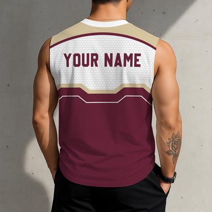 LIMITED EDITION - NEW CUSTOMIZED NHL30 AZC ARIZONA COYOTES MEN'S GYM SHIRT