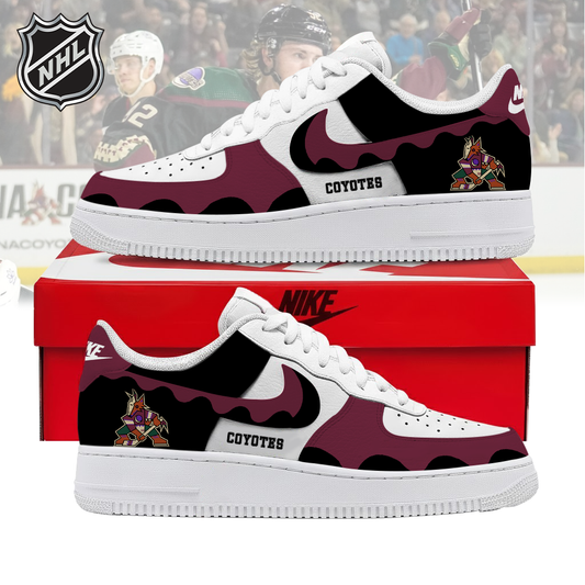 LIMITED EDITION - NEW CUSTOMIZED NHL30 AZC ARIZONA COYOTES AF1 SHOES