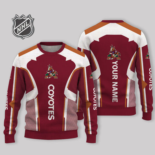 FINAL SALE - NEW CUSTOMIZED NHL30 AZC ARIZONA COYOTES UGLY SWEATER
