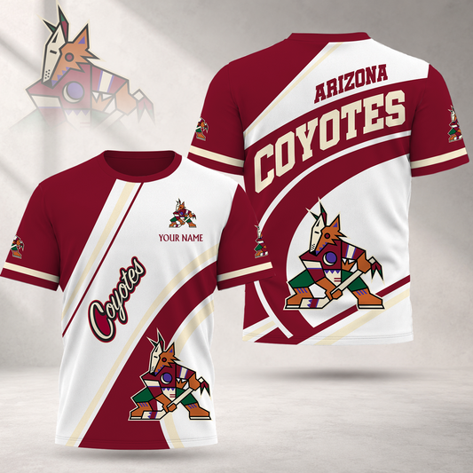 FLASH SALE - NEW CUSTOMIZED NHL30 AZC ARIZONA COYOTES T-SHIRT, POLO SHIRT, ZIP POLO SHIRT, SWEATSHIRT, HOODIE & ZIP HOODIE