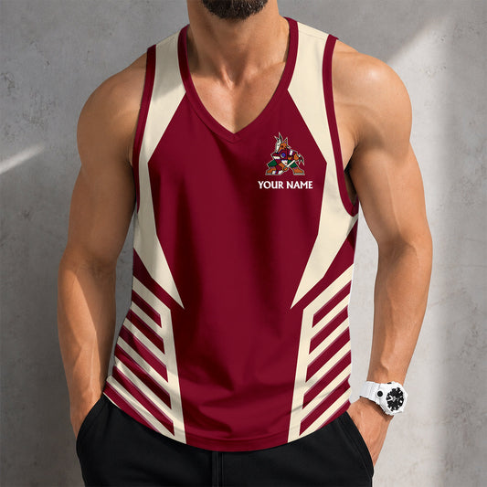 LIMITED EDITION - NEW CUSTOMIZED NHL30 AZC ARIZONA COYOTES MEN'S TANK TOP