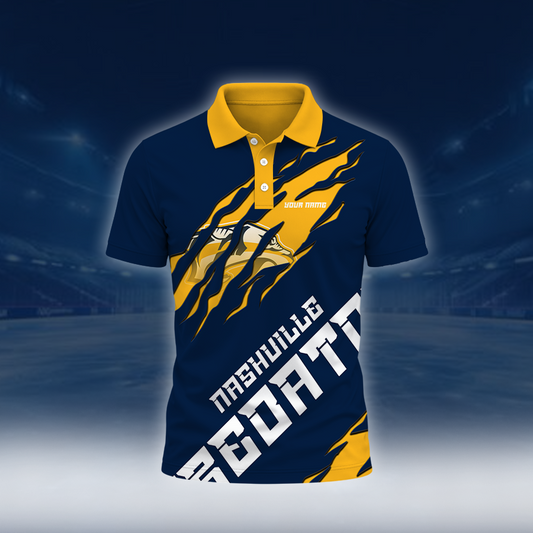 LIMITED EDITION - NEW CUSTOMIZED NHL31 NVP NASHVILLE PREDATORS UNISEX T-SHIRT, POLO, HOODIE & SWEASHIRTS