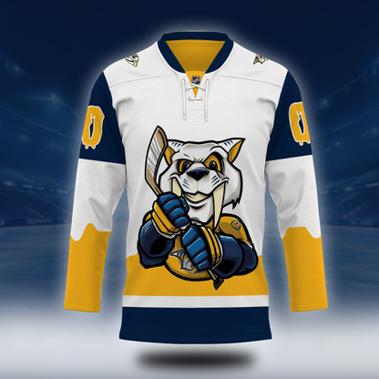 LIMITED EDITION - NEW CUSTOMIZED NHL31 NVP NASHVILLE PREDATORS UNISEX HOCKEY JERSEY