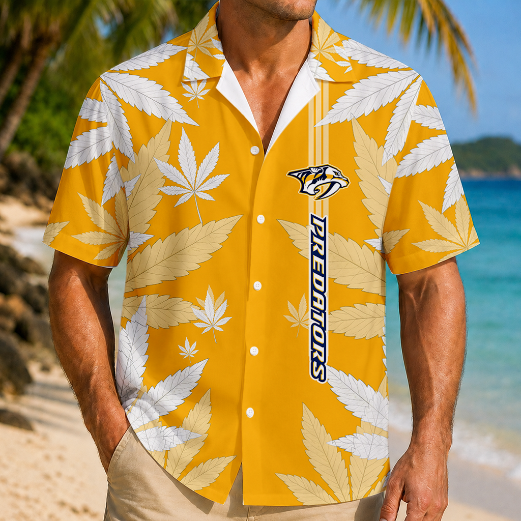 LIMITED EDITION - NEW CUSTOMIZED NHL31 NVP NASHVILLE PREDATORS UNISEX HAWAIIAN SHIRT