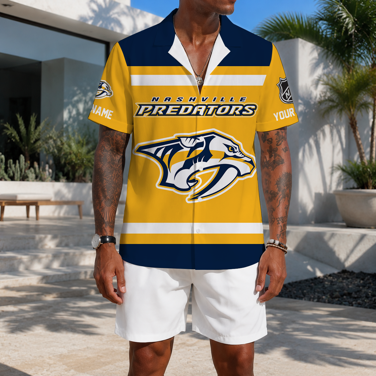 VIRAL EDITION - NEW CUSTOMIZED NHL31 NVP NASHVILLE PREDATORS UNISEX HAWAIIAN SHIRT