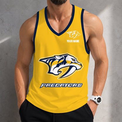 VIRAL EDITION - NEW CUSTOMIZED NHL31 NVP NASHVILLE PREDATORS MEN'S TANK TOP