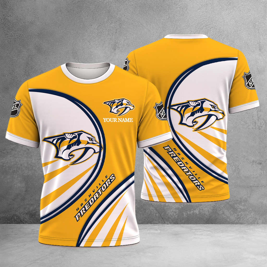 ELITE EDITION - NEW CUSTOMIZED NHL31 NVP NASHVILLE PREDATORS T-SHIRT, POLO SHIRT, ZIP POLO SHIRT, SWEATSHIRT, HOODIE & ZIP HOODIE