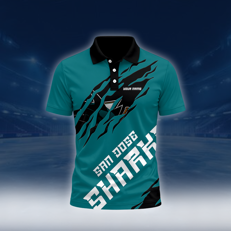 LIMITED EDITION - NEW CUSTOMIZED NHL32 SJS SAN JOSE SHARKS UNISEX T-SHIRT, POLO, HOODIE & SWEASHIRTS