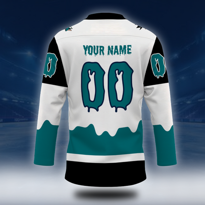 LIMITED EDITION - NEW CUSTOMIZED NHL32 SJS SAN JOSE SHARKS UNISEX HOCKEY JERSEY