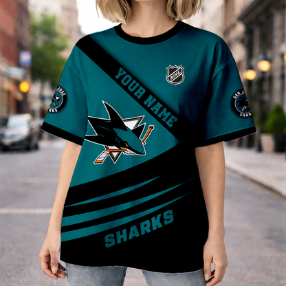 LIMITED EDITION - NEW CUSTOMIZED NHL32 SJS SAN JOSE SHARKS UNISEX T-SHIRT, SWEATSHIRTS, HOODIE & JACKETS