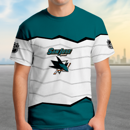 LIMITED EDITION - NEW CUSTOMIZED NHL32 SJS SAN JOSE SHARKS UNISEX T-SHIRT, SWEATSHIRTS, HOODIE & JACKETS
