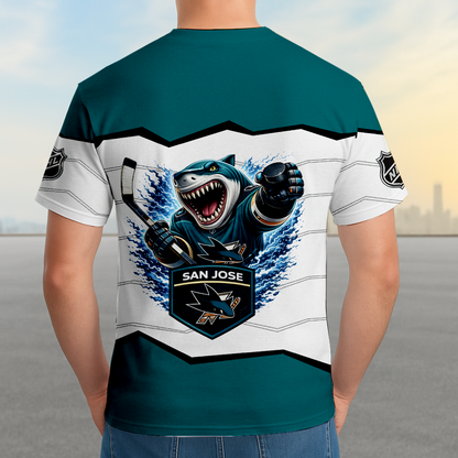 LIMITED EDITION - NEW CUSTOMIZED NHL32 SJS SAN JOSE SHARKS UNISEX T-SHIRT, SWEATSHIRTS, HOODIE & JACKETS