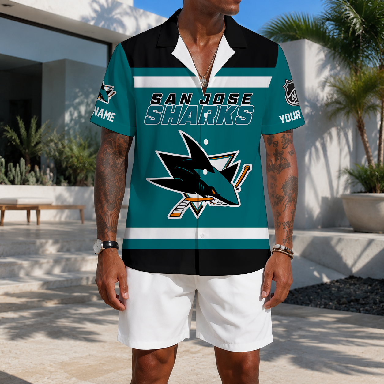 VIRAL EDITION - NEW CUSTOMIZED NHL32 SJS SAN JOSE SHARKS UNISEX HAWAIIAN SHIRT