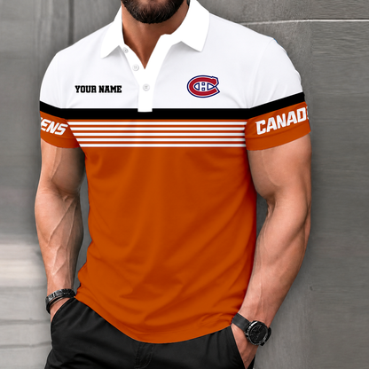 LIMITED EDITION - NEW CUSTOMIZED NHL11 MCD MONTREAL CANADIENS POLO SHIRT