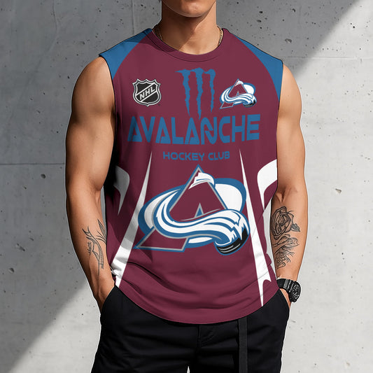 LIMITED EDITION - NEW CUSTOMIZED NHL05 CAL COLORADO AVALANCHE TANK TOP & GYM SHIRT