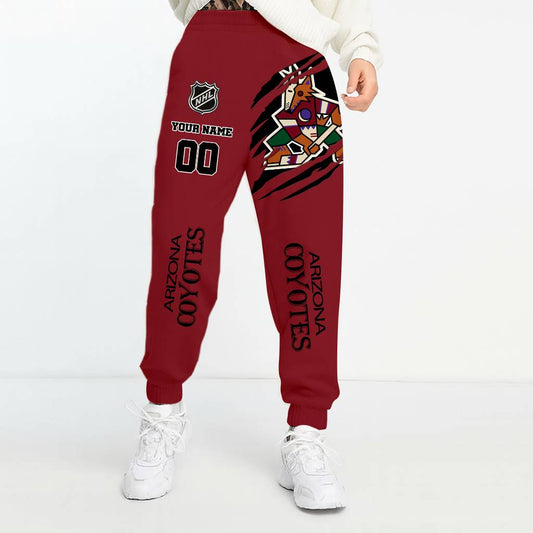 LIMITED EDITION - NEW CUSTOMIZED NHL30 AZC ARIZONA COYOTES UNISEX LONG PANTS