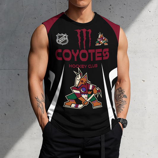 LIMITED EDITION - NEW CUSTOMIZED NHL30 AZC ARIZONA COYOTES TANK TOP & GYM SHIRT