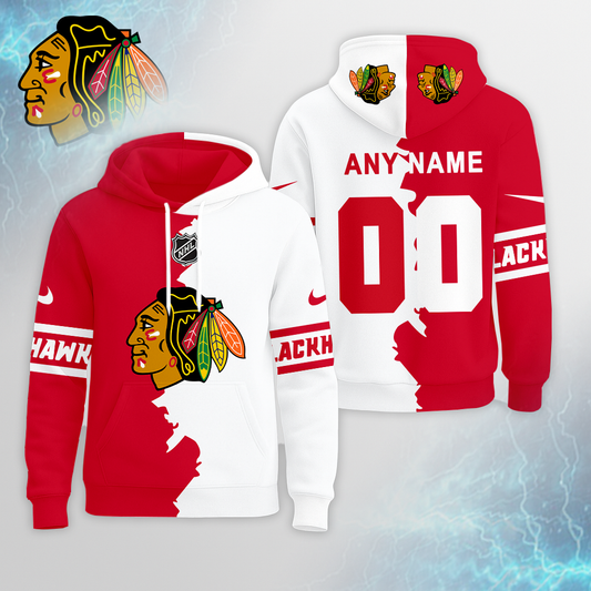 LIMITED EDITION - NEW CUSTOMIZED NHL08 CBH CHICAGO BLACKHAWKS UNISEX T-SHIRT, POLO, HOODIE & JACKETS