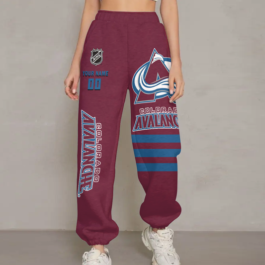 LIMITED EDITION - NEW CUSTOMIZED NHL05 CAL COLORADO AVALANCHE UNISEX LONG PANTS