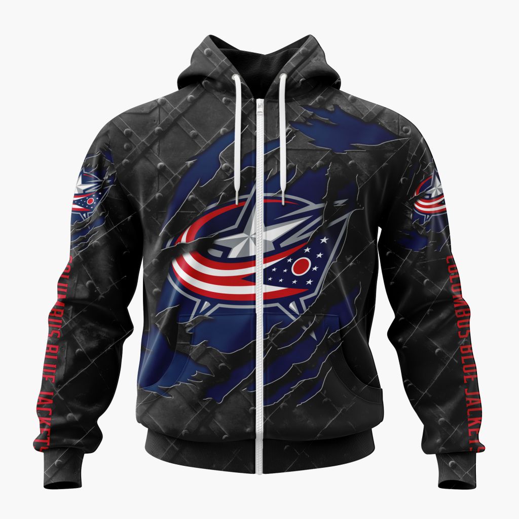 LIMITED EDITION - NEW CUSTOMIZED NHL18 CBJ COLUMBUS BLUE JACKETS UNISEX T-SHIRT, POLO, HOODIE & JACKETS