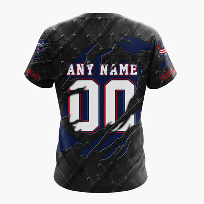 LIMITED EDITION - NEW CUSTOMIZED NHL18 CBJ COLUMBUS BLUE JACKETS UNISEX T-SHIRT, POLO, HOODIE & JACKETS