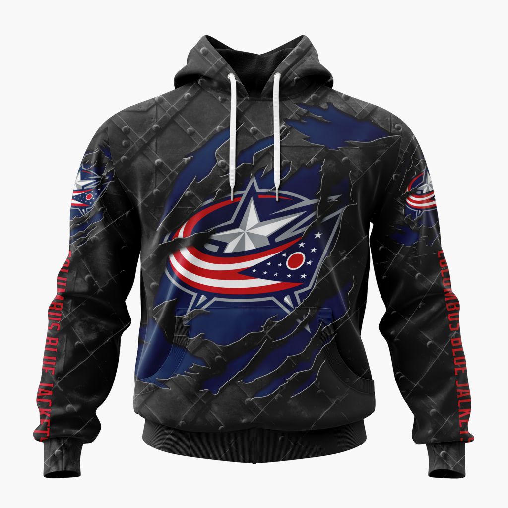 LIMITED EDITION - NEW CUSTOMIZED NHL18 CBJ COLUMBUS BLUE JACKETS UNISEX T-SHIRT, POLO, HOODIE & JACKETS