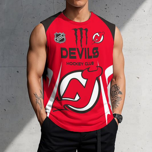 LIMITED EDITION - NEW CUSTOMIZED NHL06 NJD NEW JERSEY DEVILS TANK TOP & GYM SHIRT