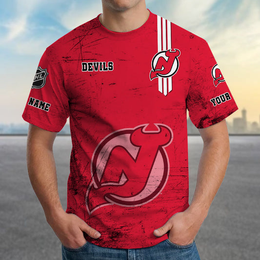 LIMITED EDITION - NEW CUSTOMIZED NHL06 NJD NEW JERSEY DEVILS T-SHIRT FOR FANS