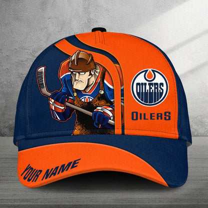 LIMITED EDITION - NEW CUSTOMIZED NHL03 EMO EDMONTON OILERS CLASSIC CAP
