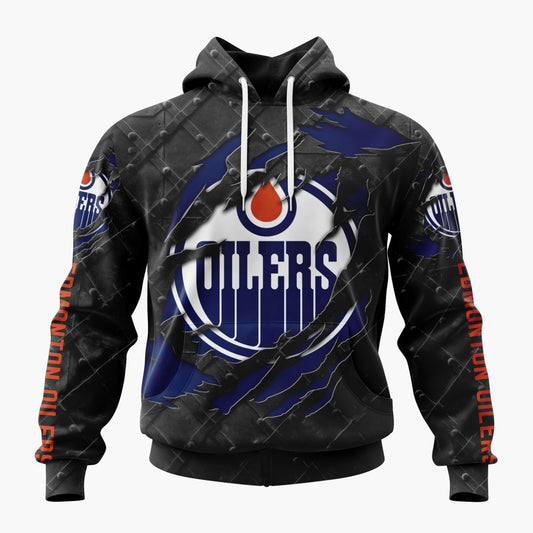 LIMITED EDITION - NEW CUSTOMIZED NHL03 EMO EDMONTON OILERS UNISEX T-SHIRT, POLO, HOODIE & JACKETS