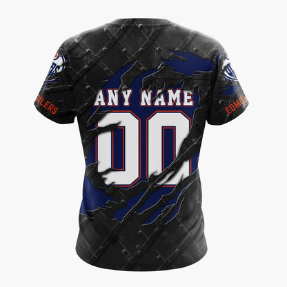 LIMITED EDITION - NEW CUSTOMIZED NHL03 EMO EDMONTON OILERS UNISEX T-SHIRT, POLO, HOODIE & JACKETS