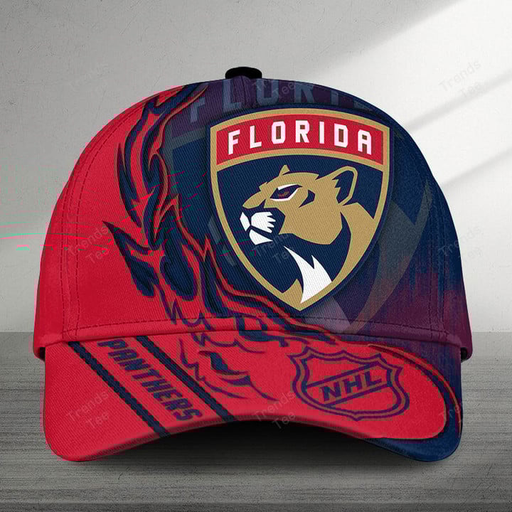 LIMITED EDITION - NEW CUSTOMIZED NHL01 FPT FLORIDA PANTHERS CLASSIC CAP
