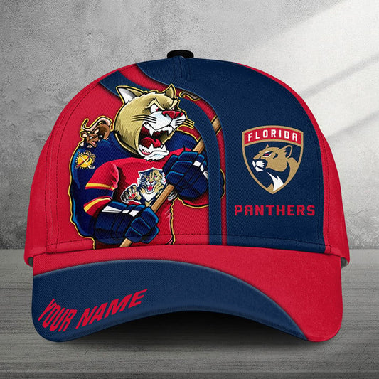 LIMITED EDITION - NEW CUSTOMIZED NHL01 FPT FLORIDA PANTHERS CLASSIC CAP