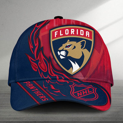 LIMITED EDITION - NEW CUSTOMIZED NHL01 FPT FLORIDA PANTHERS CLASSIC CAP