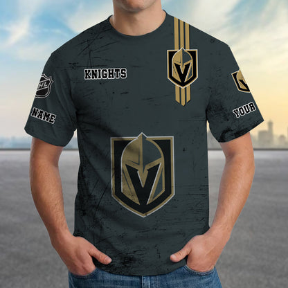 LIMITED EDITION - NEW CUSTOMIZED NHL04 VGK VEGAS GOLDEN KNIGHTS T-SHIRT FOR FANS