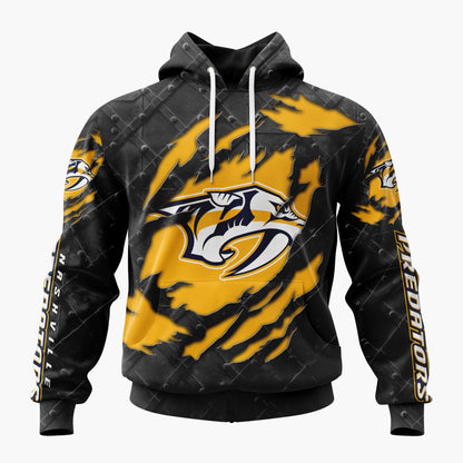 LIMITED EDITION - NEW CUSTOMIZED NHL31 NVP NASHVILLE PREDATORS UNISEX T-SHIRT, POLO, HOODIE & JACKETS