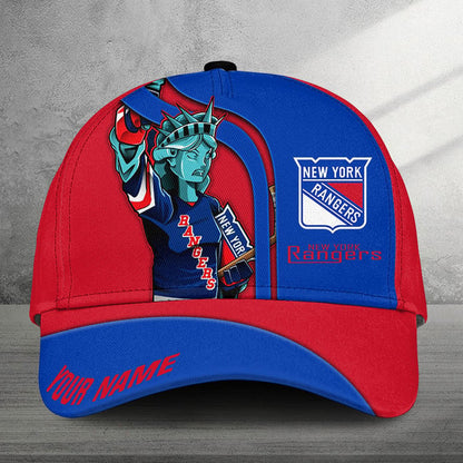 LIMITED EDITION - NEW CUSTOMIZED NHL24 NYR NEW YORK RANGERS CLASSIC CAP
