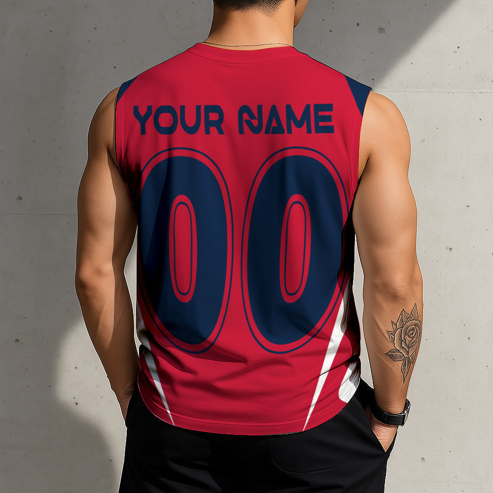 LIMITED EDITION - NEW CUSTOMIZED NHL01 FPT FLORIDA PANTHERS TANK TOP & GYM SHIRT