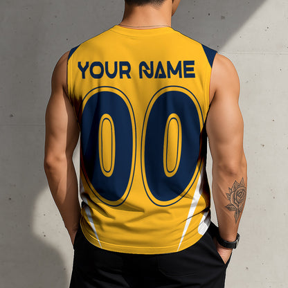 LIMITED EDITION - NEW CUSTOMIZED NHL31 NVP NASHVILLE PREDATORS TANK TOP & GYM SHIRT