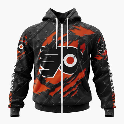 LIMITED EDITION - NEW CUSTOMIZED NHL27 PPF PHILADELPHIA FLYERS UNISEX T-SHIRT, POLO, HOODIE & JACKETS