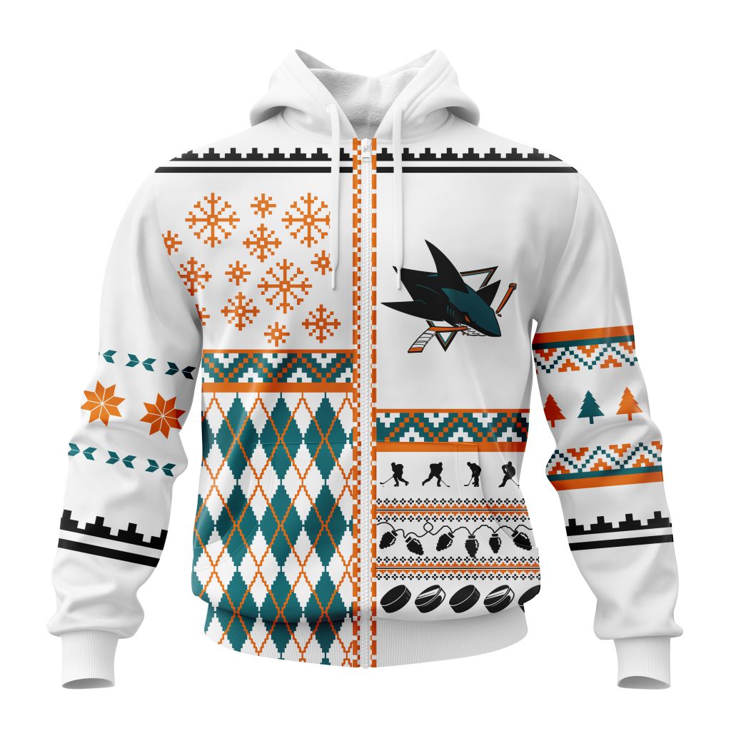 LIMITED EDITION - NEW CUSTOMIZED NHL32 SJS SAN JOSE SHARKS UNISEX T-SHIRT, HOODIE & JACKETS
