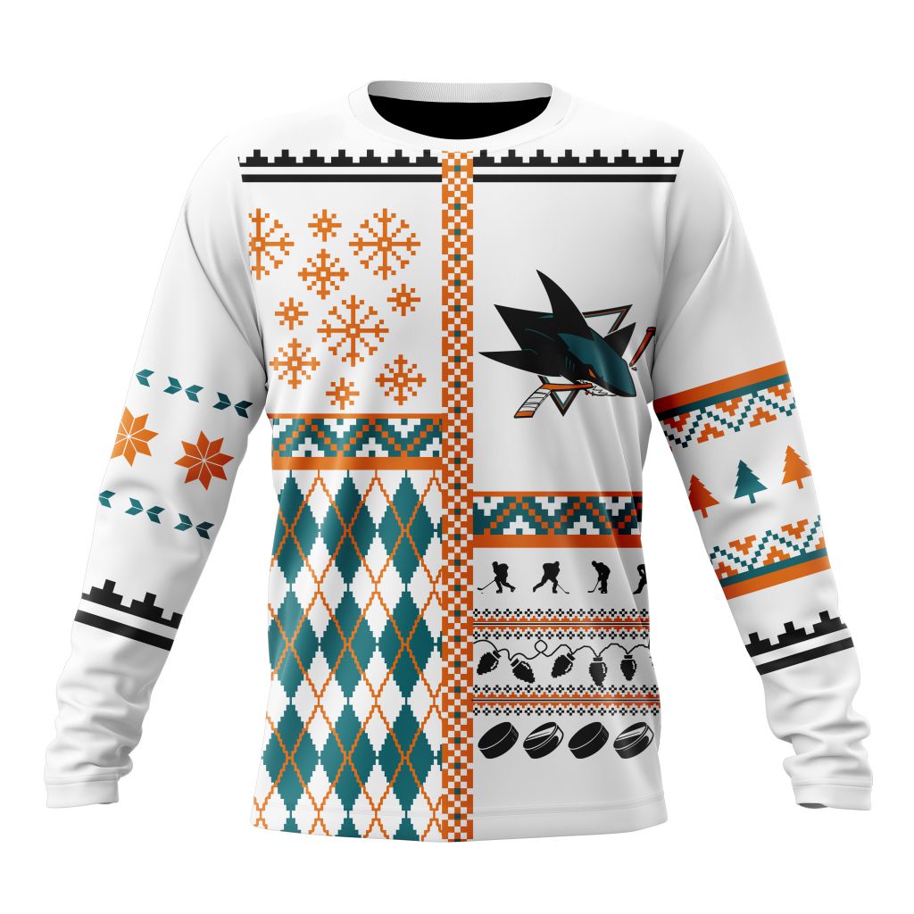 LIMITED EDITION - NEW CUSTOMIZED NHL32 SJS SAN JOSE SHARKS UNISEX T-SHIRT, HOODIE & JACKETS
