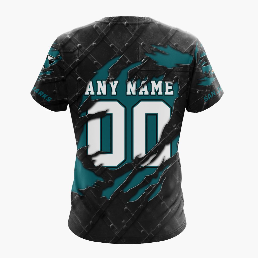LIMITED EDITION - NEW CUSTOMIZED NHL32 SJS SAN JOSE SHARKS UNISEX T-SHIRT, POLO, HOODIE & JACKETS