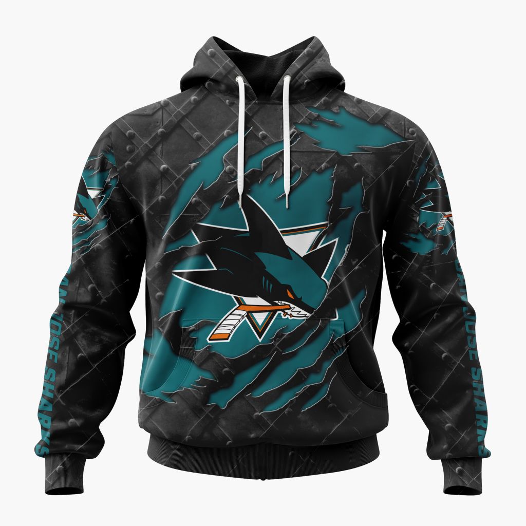 LIMITED EDITION - NEW CUSTOMIZED NHL32 SJS SAN JOSE SHARKS UNISEX T-SHIRT, POLO, HOODIE & JACKETS