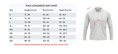 LIMITED EDITION - NEW CUSTOMIZED NHL31 NVP NASHVILLE PREDATORS MEN LONG SLEEVE POLO