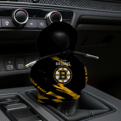 LIMITED EDITION - NEW CUSTOMIZED NHL02 BTB BOSTON BRUINS AUTOMOTIVE HOODIE SHIFT KNOB COVER