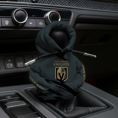 LIMITED EDITION - NEW CUSTOMIZED NHL04 VGK VEGAS GOLDEN KNIGHTS AUTOMOTIVE HOODIE SHIFT KNOB COVER